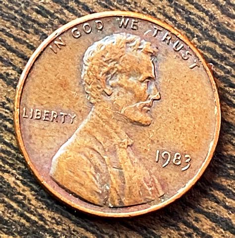 1983 d penny|1983 penny with no mint mark.